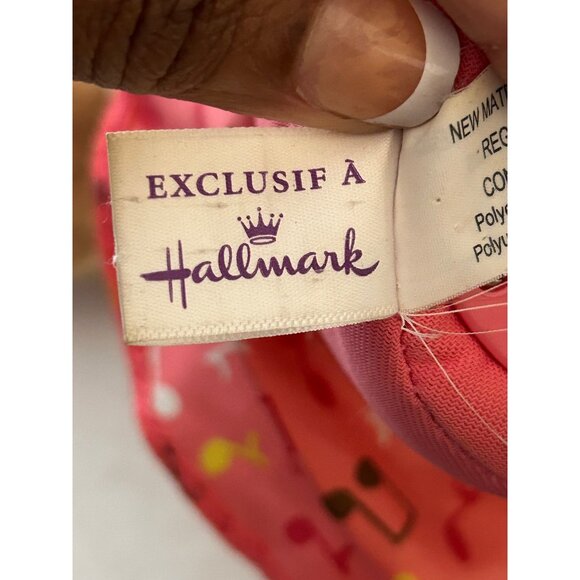 Hallmark Plush Mouse In Pink Dress With Musical Notes & Bow - Picture 5 of 6